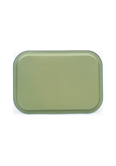 Flora Desenli Büyük Metal Tepsi, 28,5 X 40 Cm Desenli