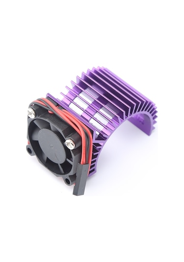 Ximistore9 540/550 3650/3660 Motor Soğutma Radyatörü Ve Fan Seti, Alüminyum-plastik, Mor, 34mm, Hsp Uzaktan Kumanda Arabaları İçin