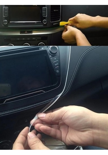 Bataryalı Araç Içi Aydınlatma Ip Şerit Led Neon Turuncu 2 Metre