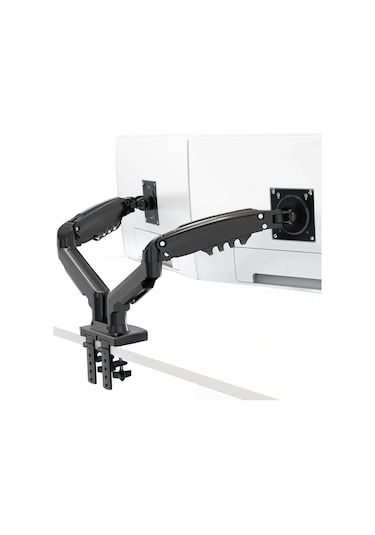 Vontech Mnt02 F160 17''-27'' Amortisörlü Çift Kol Lcd - Led Monitör Tutucu Askı Aparatı