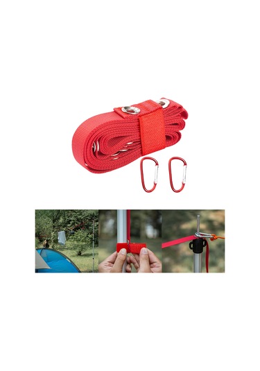 Homyl Çadır Uzatma Kemeri Taşınabilir Gölgelik Kırmızı Kırmızı