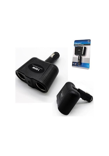 Ayt Olesson 1643 12-24v Çiftli 100w Araç Oto Tır Çakmak Çoklayıcı Çakmaklık Çoğaltıcı