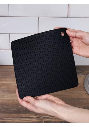 Happy Nest Silikon Mutfak Eldivenleri 2'li Set 196367620 Siyah