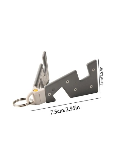 Konesam Abs Malzeme Foldable Telefon Desteği, Taşınabilir Anahtar Zinciri İle, Masaüstü Ve Seyahat İçin Uygun, 4 Adet Paket