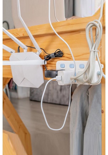 10'lu Set Çift Taraflı Yapışkanlı Geçmeli Klips Eşya Sabitleme Askısı Şeffaf Duvar Kancası Svrm Şeffaf