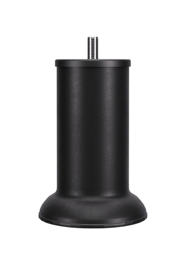 Baza Ayağı 10 Cm M8 Vidalı 6 Lı Set Metal Siyah Yatak Mobilya Ayağı İnce Vida Siyah M8 10 Cm