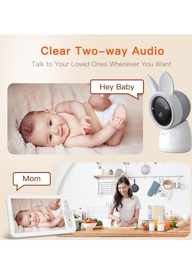 Arentı Video Bebek Monitörü, 2k Ultra Hd Wifi Kameralı Ses Monitörü