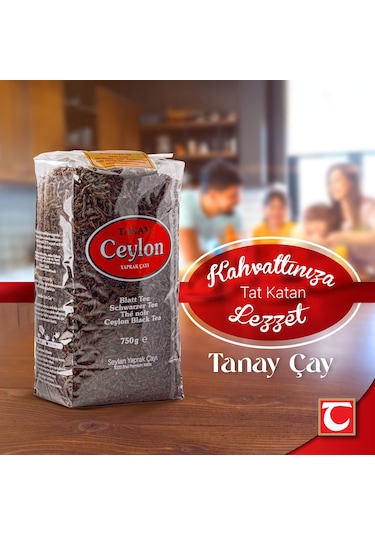 Tanay Ceylon İthal Yaprak Seylan Çayı 4 x 750 G