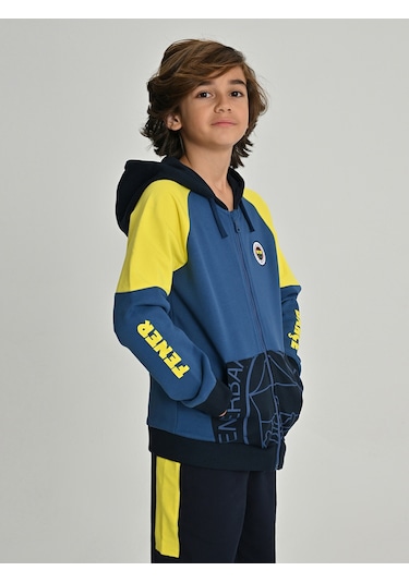 Fenerium Çocuk Trıbun Sarı Lacivert Sweat Fb Laci 24
