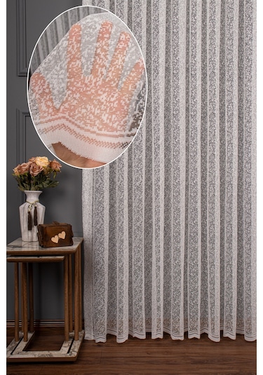 Kar Desen Örme Tül Perde 1165