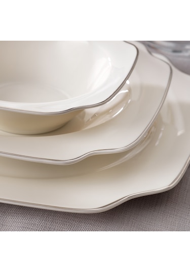 Schafer Royalty 24 Parça Yemek Takımı-platin