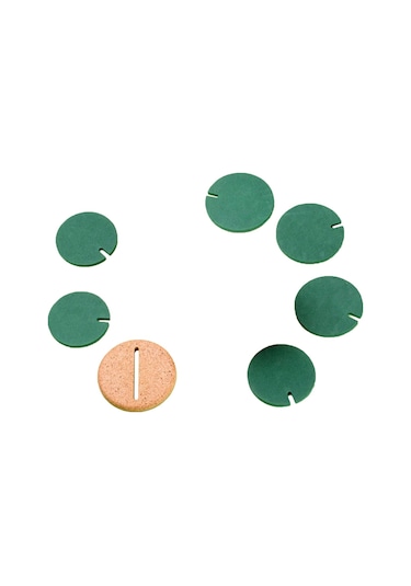 Bardak Altlıkları Kendin Yap Kaktüs Bardak Altlığı, Çiçek Saksısı Tutuculu 6 Parça Set Çok Renkli