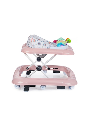Baby Force Lüks Müzikli Yürüteç Pudra
