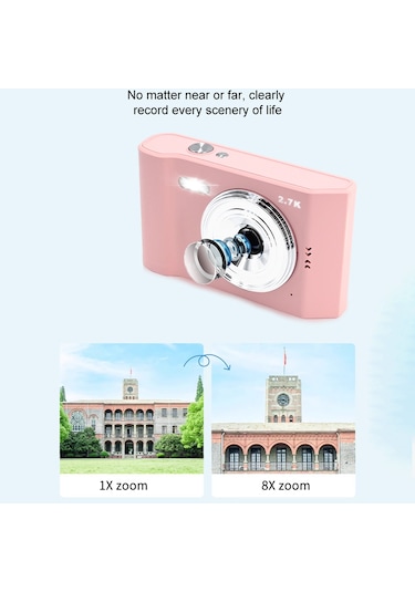 Ac06c Öğrenciler 2,8 İnç Ccd Retro Dijital Kamera Hd 16x Yakınlaştırma 48mp Video Kaydedici