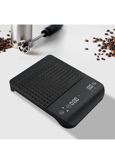 Ulzyvf Mutfak Dijital Tartı 3kg/0.1g - Kahve & Gıda Ölçüsü Siyah