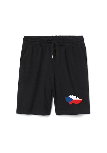 Euro 24 Czech Erkek Siyah Şort Siyah