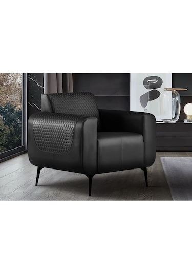 Ofiscombin Ofis Büro Koltuk Kanepe Oturma Takımı Tekli Ofis Koltuğu Toskano Siyah Mel-1000