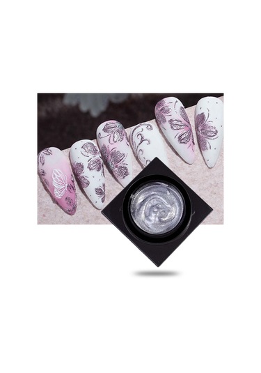 Suntek Alçı Jel Nail Art Boyama Çizim Lehçe 3d Metalik Menekşe
