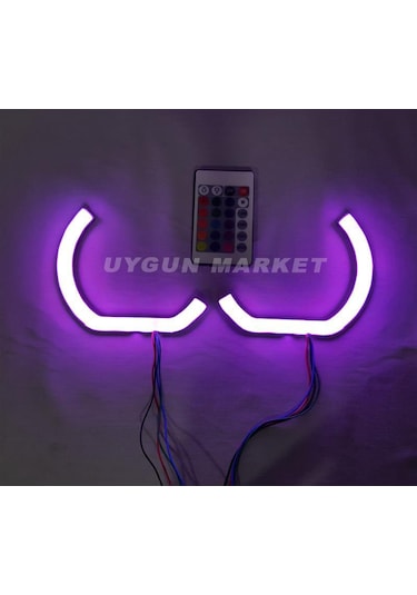 Fiat Egea L Tipi Rgb Angel Halka 4 Adet, 16 Renkli, Far İçi Halka