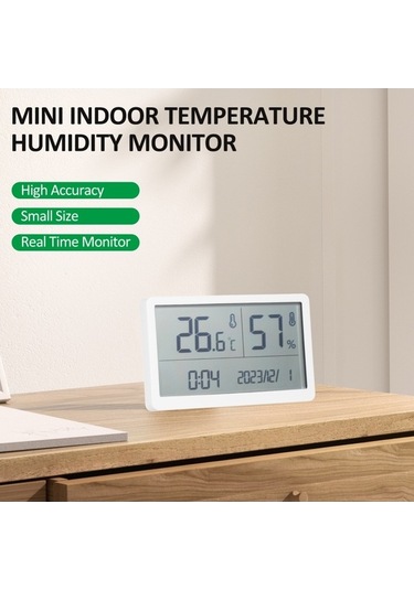 Pazly Gm1372 Yüksek Hassasiyetli Dijital Termometre İç Mekan Sıcaklık Nem Ölçer Bebek Odası