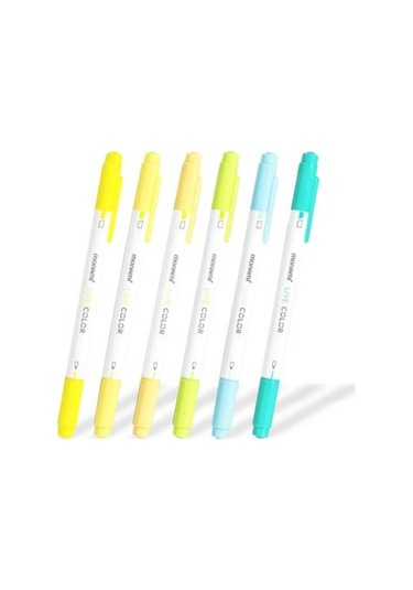 Monami Live Color Refresh 6'lı Fosforlu Kalem Seti Çok Renkli