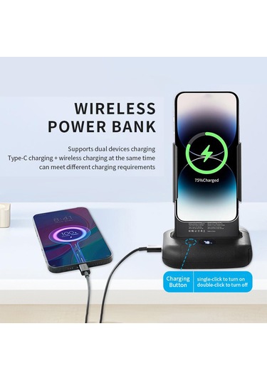 Symbee Rx01-a Telefon Fotoğraf Asistanı: Bluetooth Kumanda, 15w Kablosuz Şarj, Dönüşebilir Mıknatıslı Tutucu, Pembe Temel Model