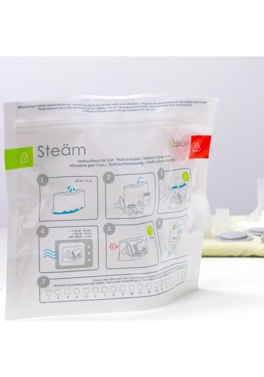 Bblüv Steäm Mikrodalga Sterilizasyon Poşeti