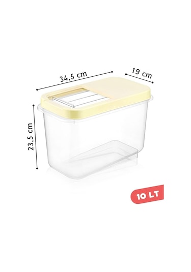 Nandy Home 2'li Set 10 Lt Kolay Kayar Kapaklı Etiketli Multibox Patates & Soğan Saklama Kabı Çok Renkli