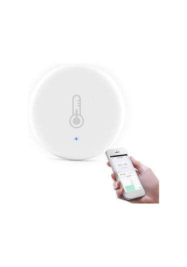 Qingmipy Akıllı Wi-fi Nem Ve Sıcaklık Sensörü - Google Asistan Uyumlu, 30 Günlük Veri Kayıt