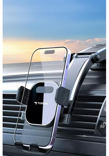 Torima Jx-048 Siyah Araç İçi Vantuzlu 360 Derece Telefon Tutucu