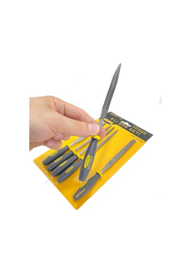 Meşem Mini Eğe Seti Takımı Çeşitli Uçlu 6 Parça 5X180X6