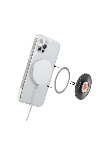 Steelie Orbiter Plus Magsafe Uyumlu Mıknatıs Soket Ve Metal Halka