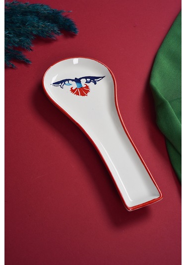 Piatti Naturali Seramik Çini Kirli Kaşıklık Tezgah Üstü Kepçe Kaşık Altlığı