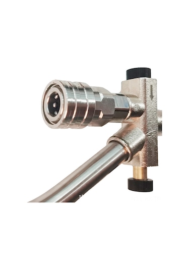 Kangvka Paslanmaz Çelik Yüksek Basınçlı Temizleyici Çift Bağlantılı Nozul Adaptörü