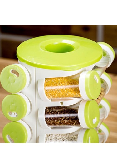 Sones 16 Adet / Set Baharat Kutuları Biber Tuz Şişesi Plastik Şişe Mutfak Baharat Kavanozu Biberlik Kutusu Baharat Rafı Seti Diğer