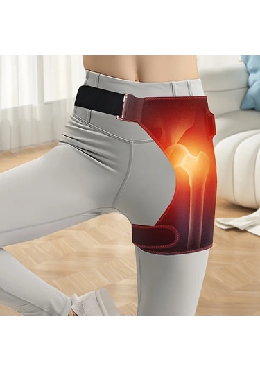 Willowhaven 1 Adet Isıtmalı Titreşimli Masaj Kalça Pedi 3 Sıcaklık Ayarlı Taşınabilir Şarjlı Hediye Siyah