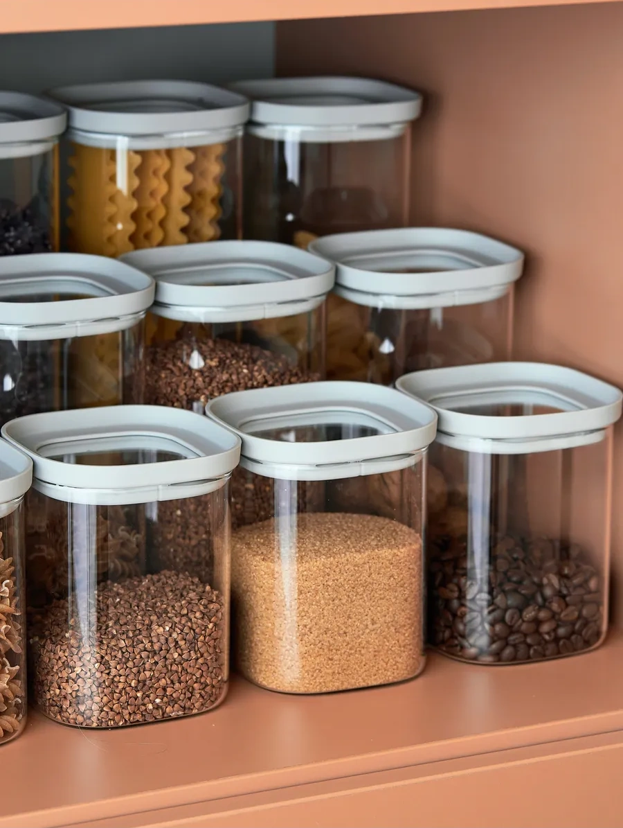 Smart Solutions 2 Litre Cam Saklama Kabı - Spagetti Ve Tahıl İçin 262674116