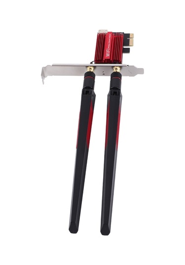 Xindoker 1200mbps 2.4g/5g Çift Bant Bt4.0 10dbi Çift Antenli Pcı-ex1 Masaüstü Kablosuz Wifi Kartı Adaptörü