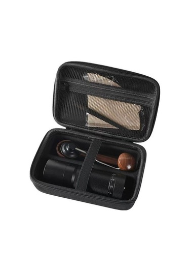 Trendooze Manuel Kahve Öğütücü Çanta Ev Kampı İçin Siyah Siyah