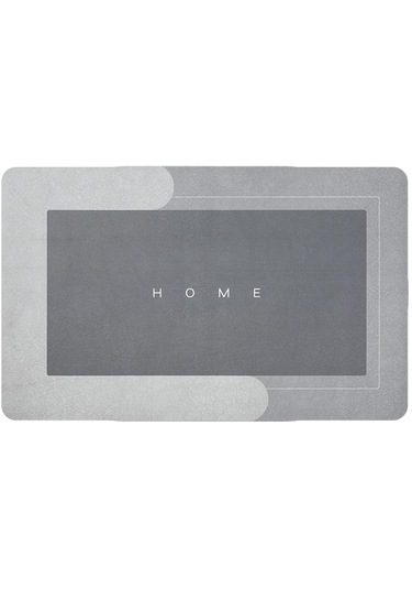 Suntek Kapı Paspası Giriş Çabuk Kuruyan Halı Zemin Gri 40x60cm Rec