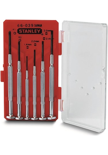 Stanley St166039 Saatçi Tornavida Seti, 6 Parça
