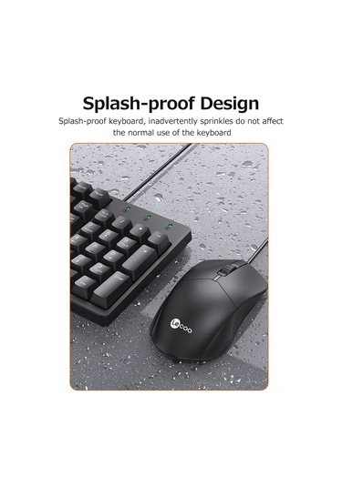 Jeemson Lecoo Cm101 Kablolu Klavye-fare Seti: Ergonomik Tasarım, Plug & Play, Geniş Uyumluk Windows Desteği Diğer
