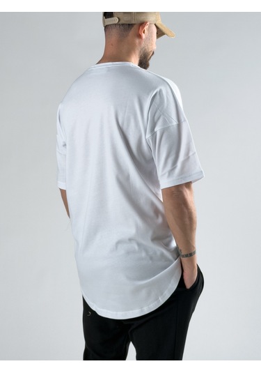 Cocopelli Oversize Beyaz Erkek T-shirt Coc3073