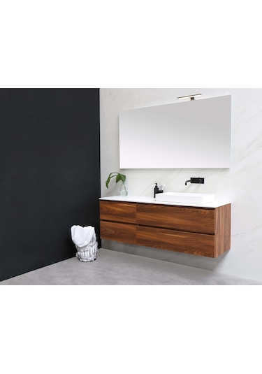 Meriç Dekoratif Led Banyo Aplik 30cm Siyah - 3000k Gün Işığı Siyah