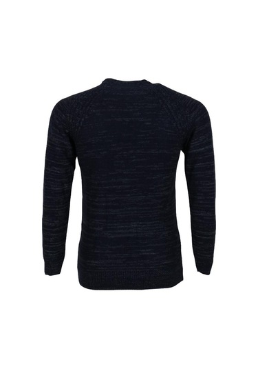 Erkek Kazak Sıfır Yaka Lacivert Rar01117 001