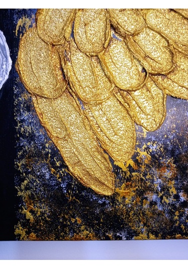 El Yapımı Melek Kanatlı Rölyef Tablo 50x70