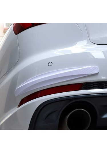 Periboia 2 Adet Beyaz Universal Karbon Araba Çarpışma Önleyici Es