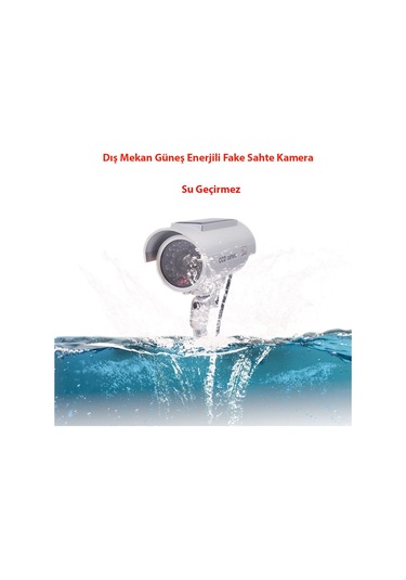 DailyLink Hırsız Caydırıcı Güneş Enerjili Sahte Kamera LED Işık
