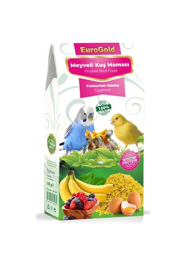 Eurogold Yumurtalı Meyvelı Kuş Maması 100 Gr. X 2 Adet