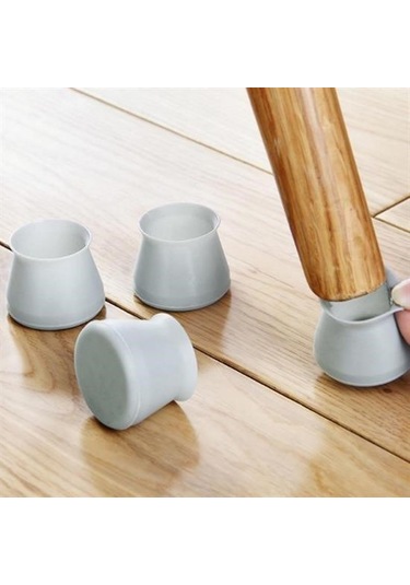 8 Adet Silikon Masa Ve Sandalye Ayağı İçin Kaydırmaz Ev Gereçleri